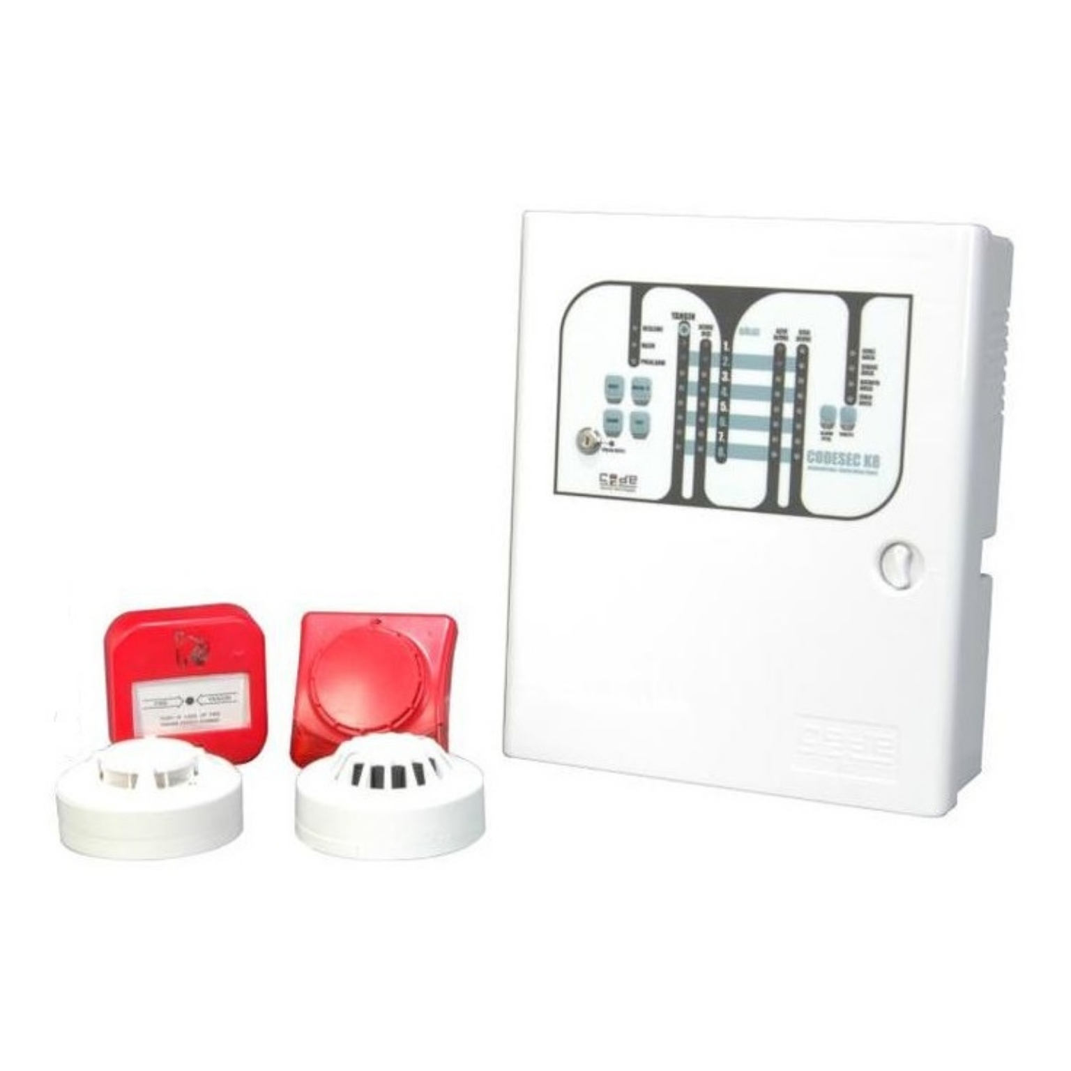 8 Bölgeli Konvansiyonel Yangın Alarm Paket Sistem CODE