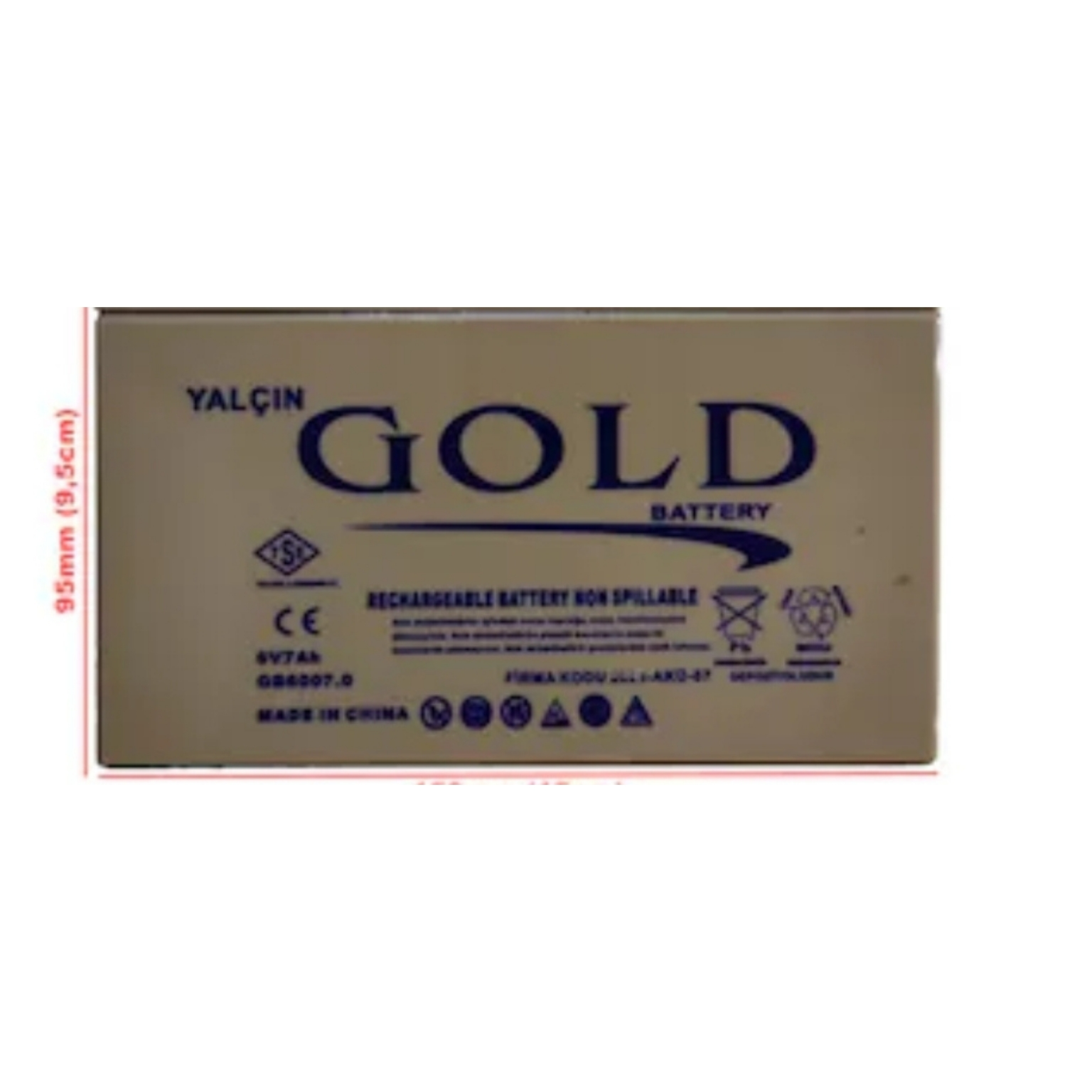 GOLD 12V 12AH AGM BATARYA 